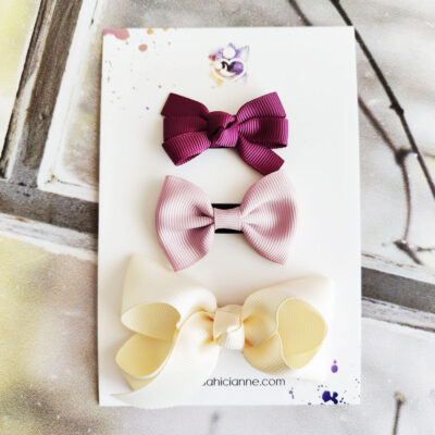 3lü set saçsız bebek tokaları