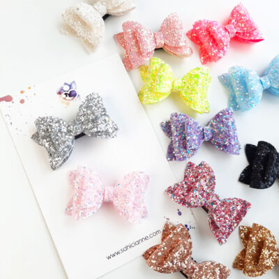 glittery fiyonk doğum günü tokası