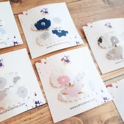 popy çiçek desnli çıtçıtlı toka seti