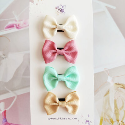 4lü indirimli set fiyonk saçsız bebek tokaları