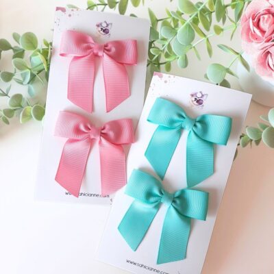 2'li Sailor Fiyonk Klipsli Çocuk Tokası 8cm