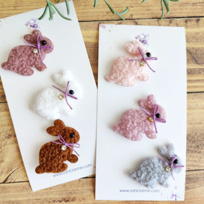 Wolly Rabbit Saçsız Bebek Tokası| 5cm